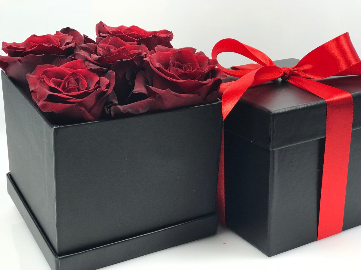 Scatola di rose infinite Scatola per fiori Rose vere conservate Scatola di rose infinite Scatola per fiori Rose vere conservate